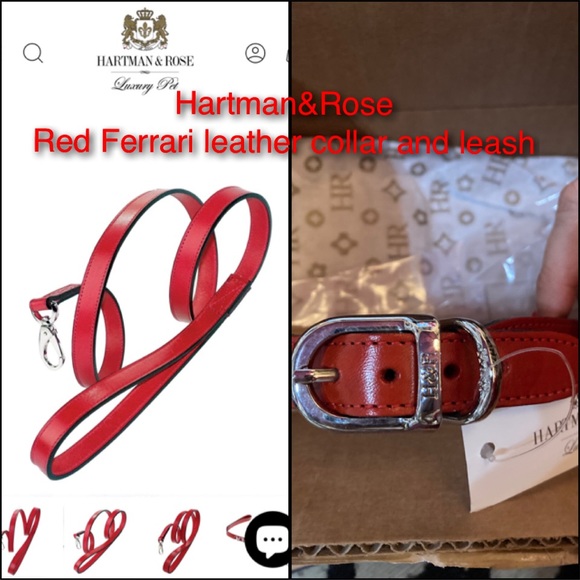 Hartman & Rose Luxury Pet collar and leash set - Picture 1 of 6